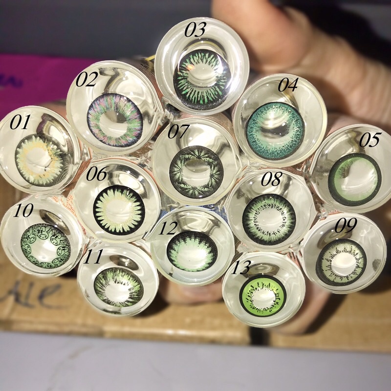 Sỉ 1 cặp lens 0 độ, HSD 1 năm, nhiều màu cho khách lựa chọn