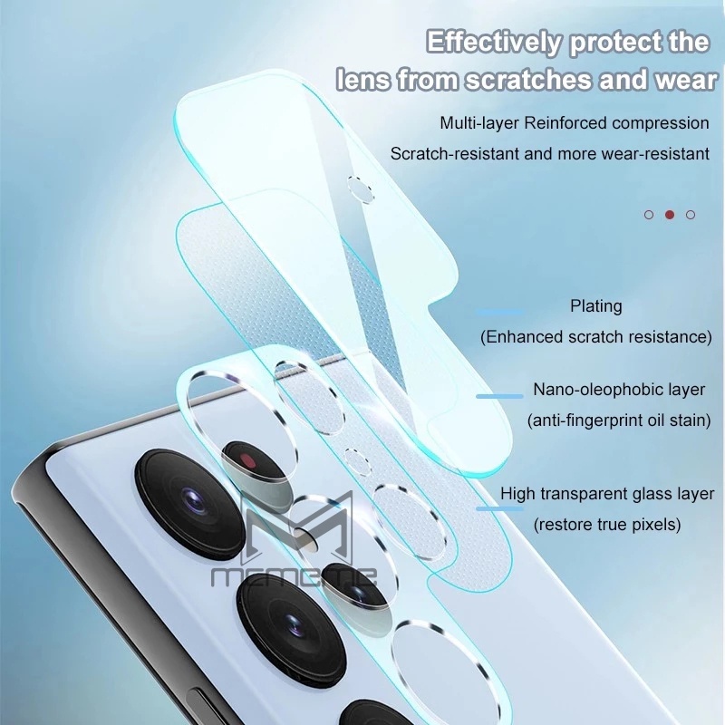 Kính Cường Lực 3D Bảo Vệ Ống Kính Máy Ảnh Cho Samsung Galaxy M14 M34 M23 M33 M53 M12 M22 M52 M51 M31s M31 M21
