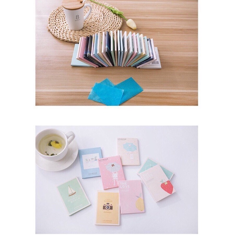 Giấy Thấm Dầu Da Mặt Nội Địa Trung Thấm Mồ Hôi Dầu Tốt Giúp Sạch Da Mặt Tránh Bám Bụi