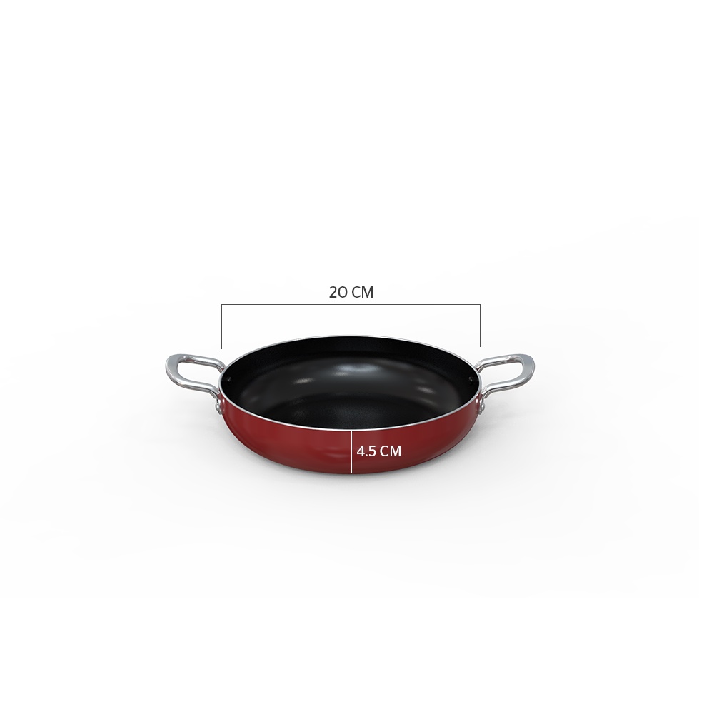 Chảo Trơn Chống Dính 2 Quai SUNHOUSE Nhôm Siêu Bền Cao Cấp CT18R2 / CT20R2 / CT22R2 / CT24R2 / CT26R2 / CT28R2 / CT30R2