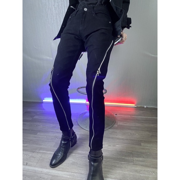 QUẦN JEANS 4ZIP CHÉO DÀI