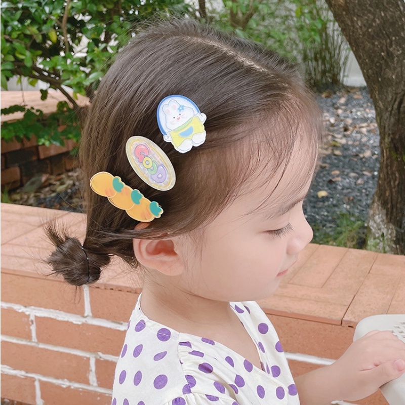Set 3 Kẹp Tóc Hình Thỏ Dễ Thương Cho Bé Gái