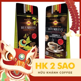 Cà phê bột Hữu Khánh - HK 2 SAO (500gr) - HK THÚ VỊ BAO BÌ MỚI