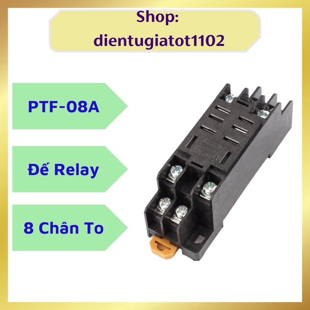 Relay trung gian, relay 12V10A 8 chân, rơ le trung gian, rơ le 12V 8 chân, relay omron