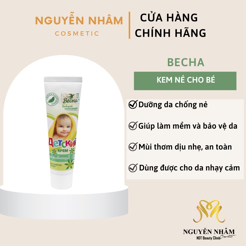 Kem Dưỡng Da BECHA Baby 45ml - Dưỡng Da & Chống Nẻ