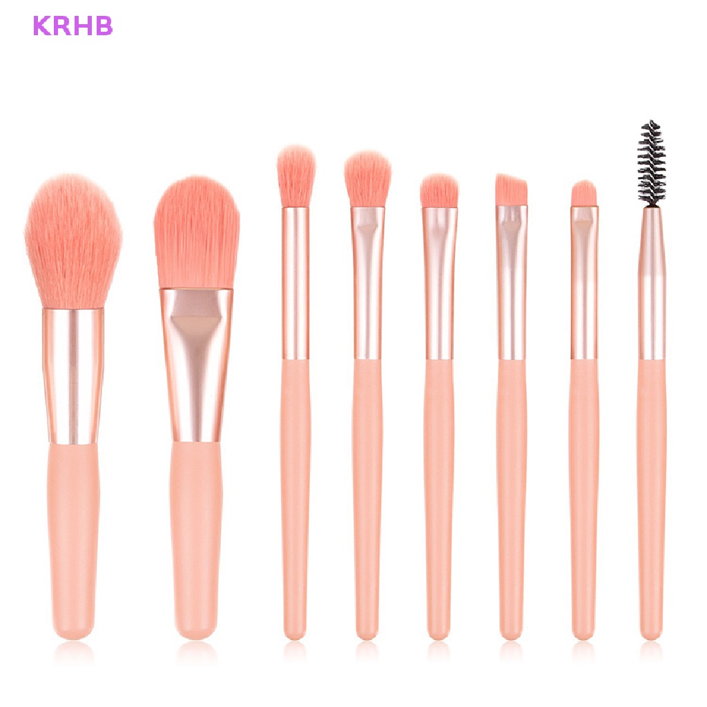 Bộ 8 Cọ Trang Điểm mini Lông Mềm Morandi Mới