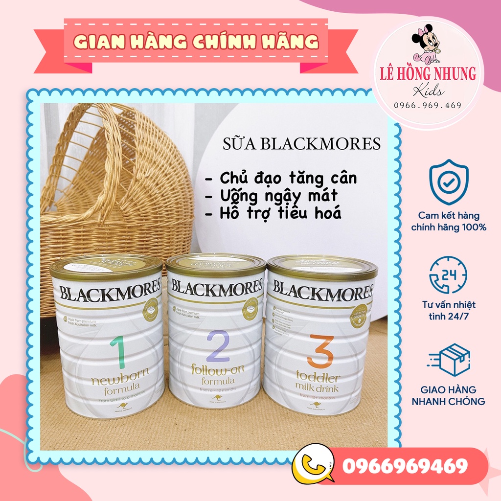 Sữa Blackmores 900gr CHÍNH HÃNG Sữa bột Blackmores chuẩn Úc đủ số 1 2 3