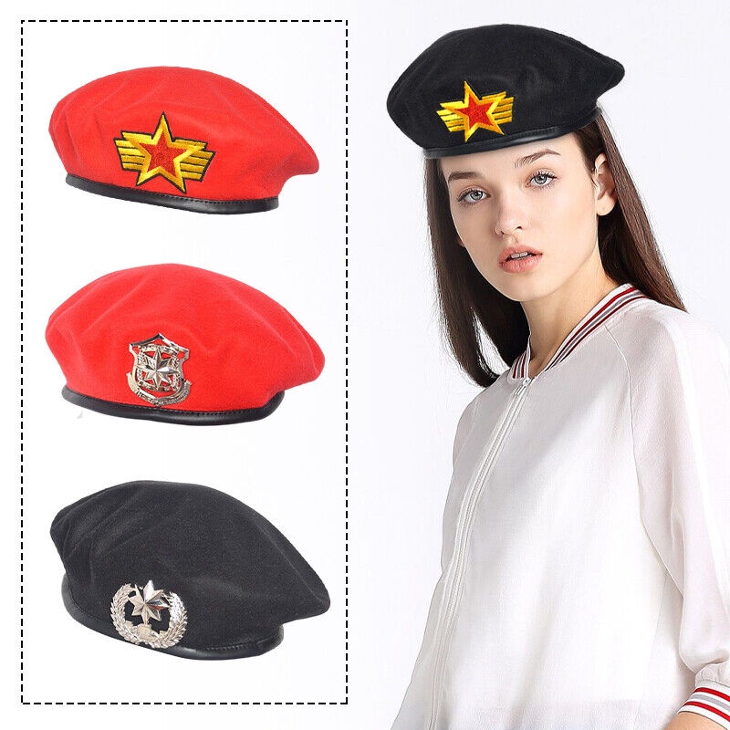 Mũ Beret Quân Đội Cho Nam Và Nữ