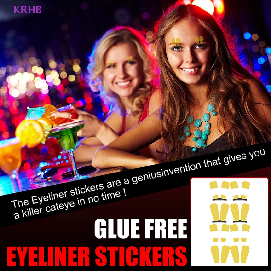 Set 4 / 8 Cặp Nhãn Dán Phấn Mắt Tạm Thời Chống Nước Dùng Một Lần Phong Cách Halloween