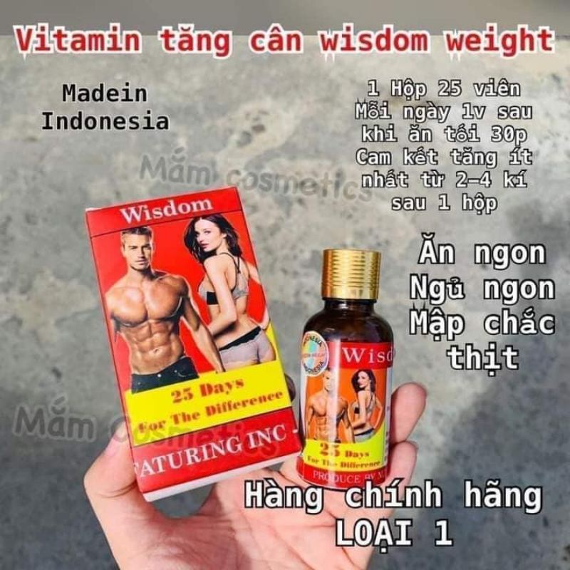 Tăng Cân Wisdom weight Giúp ăn ngon hấp thu dinh dưỡng