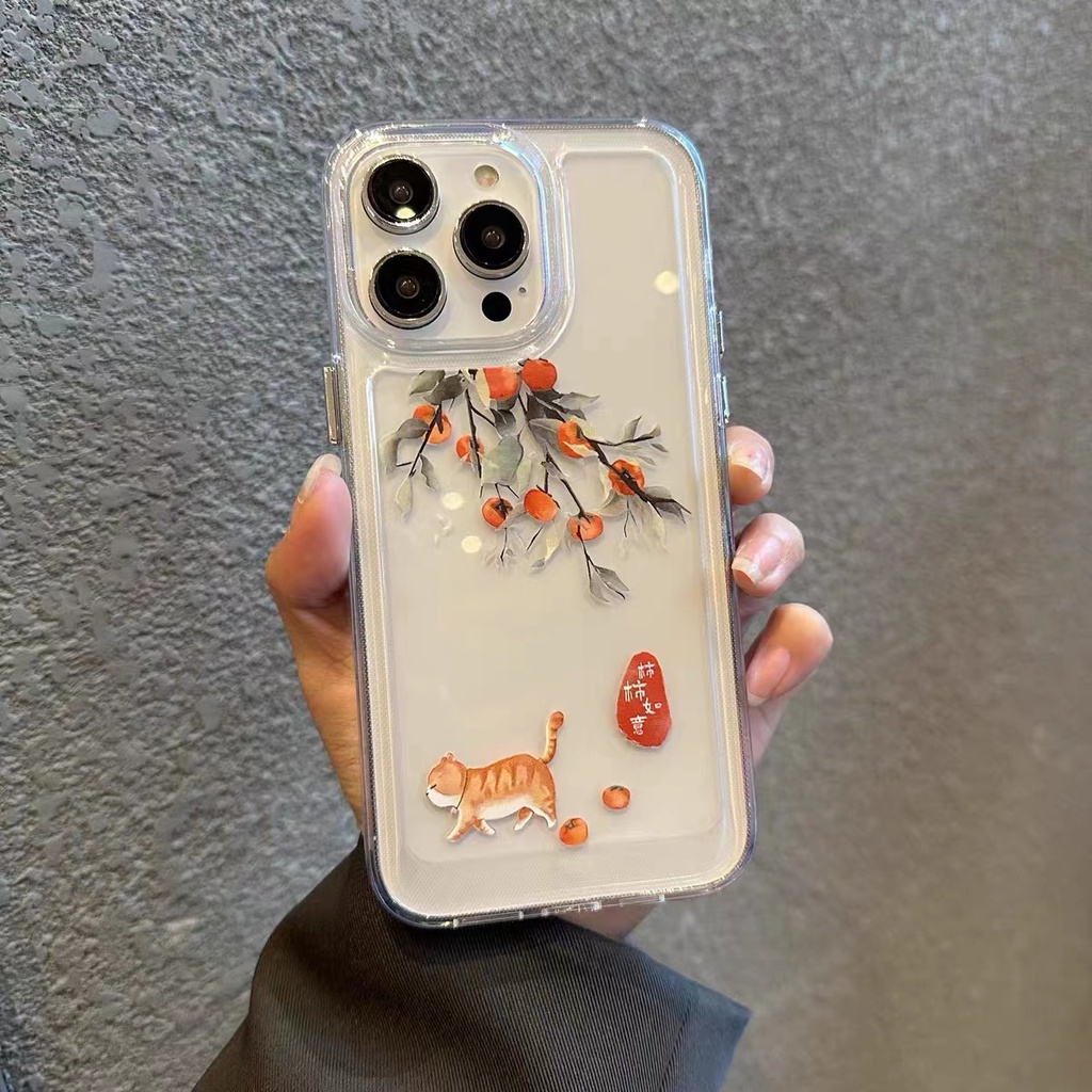 Ốp Điện Thoại Silicon TPU Mềm Trong Suốt Chống Sốc In Hình Mèo Dễ Thương Cho IPhone 14 13 11 12 Pro XS Max X XR 7 8 6S Plus