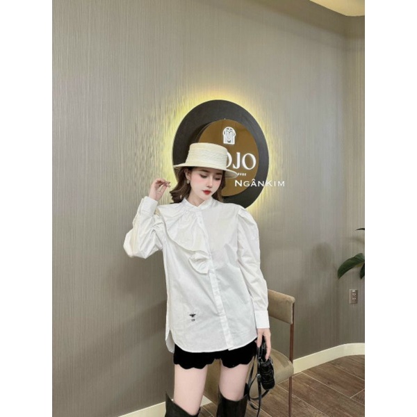 ◇HÀNG SẴN◇ ÁO SƠ MI TRẮNG TAY DÀI BÈO TIỂU THƯ