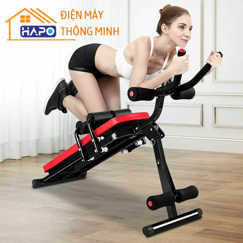 Ghế gập bụng chống đẩy đa năng Abcoaster, Máy tập cơ bụng nâng cao tại nhà giúp tăng cơ giảm mỡ hiệu quả