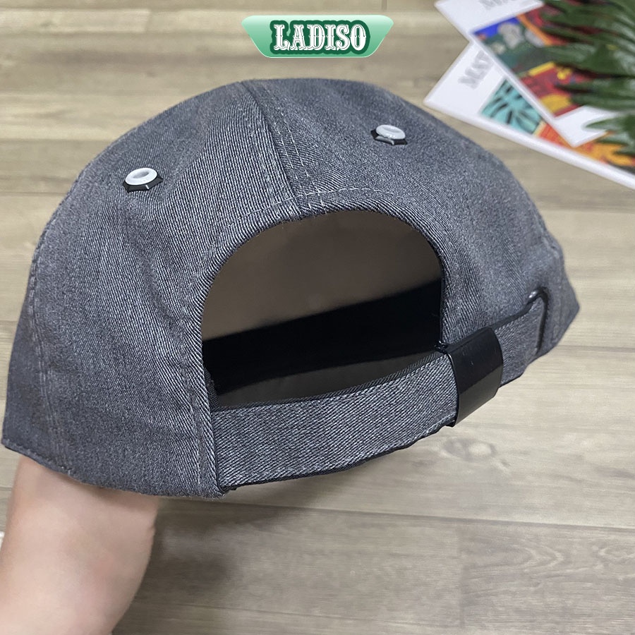Nón kết nam thời trang , mũ lưỡi trai chất liệu kaki siêu đẹp phối logo dập nổi LADISO - NN11