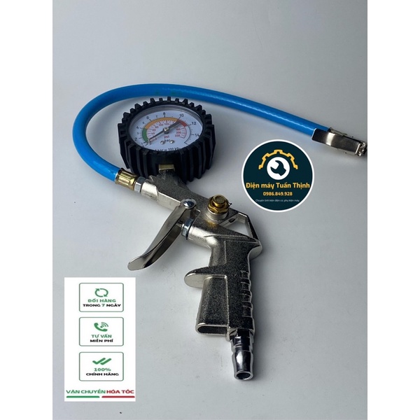 Đồng hồ bơm lốp KIT 25/D, súng bơm hơi ( INFLATOR AND GAUGE KIT )