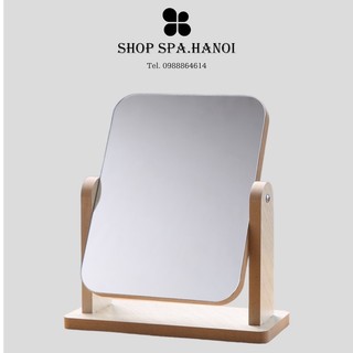 GƯƠNG TRANG ĐIỂM Để Bàn Bằng Gỗ