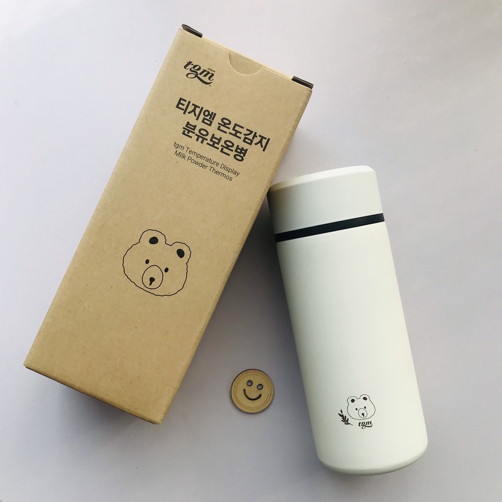 Bình Giữ Nhiệt TGM Teagom Chính Hãng Hàn Quốc 330ml Siêu Giữ Nhiệt Với Cảm Biến Nhiệt | Bình Nước Giữ Nhiệt Cho Bé