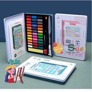 Màu nước himi dạng nén 36 màu bộ 36/48 - watercolor kit himi - văn phòng phẩm mian