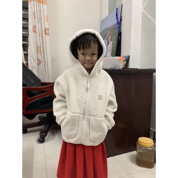 áo khoác bông cừu Polham cho bé gái 15 - 40kg