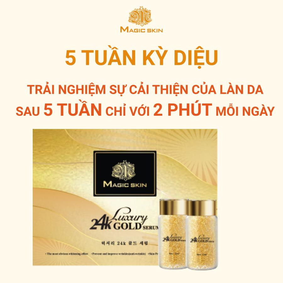 Serum dưỡng da Magic Skin tinh chất vàng Luxury 24k Gold Serum 10ml