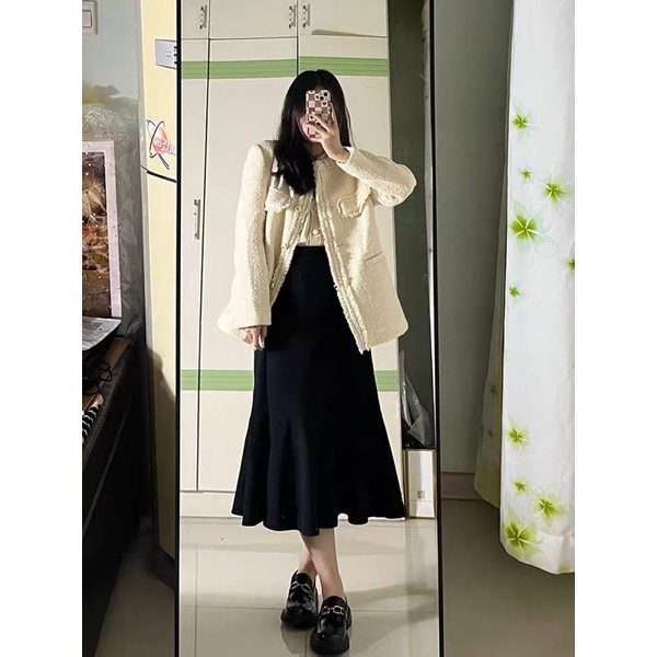 [ Bigsize 55-100kg] Kèm ảnh thật_ Áo dạ tweed màu sắc mùa lễ tết