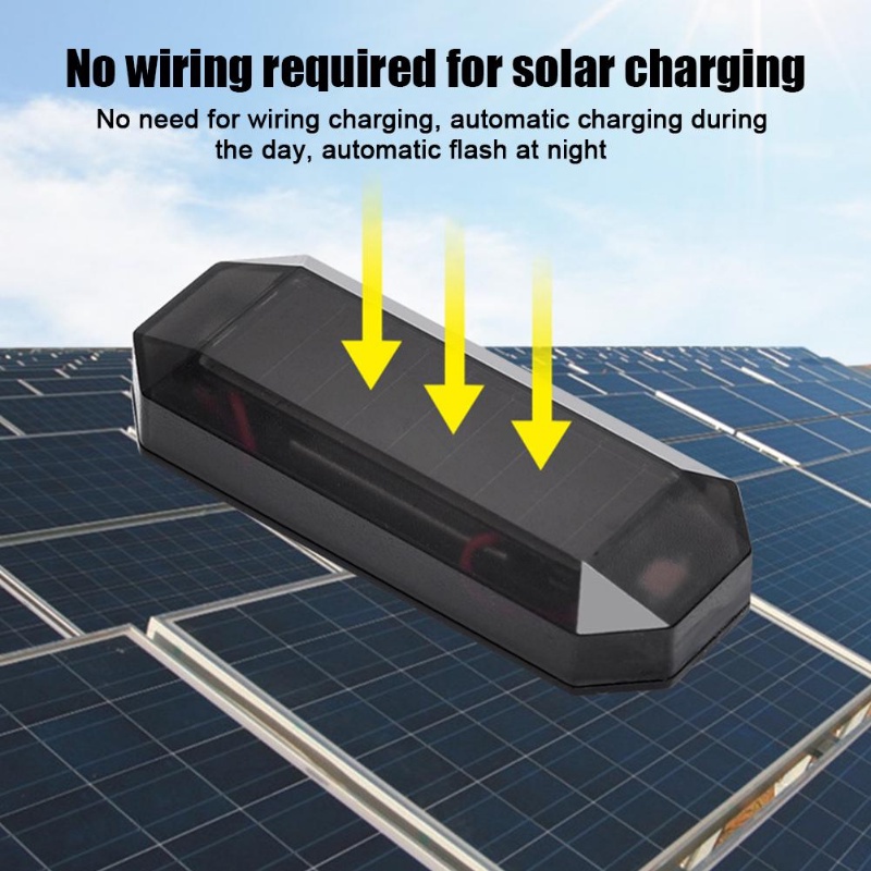Đèn LED Cảnh Báo Mini Chống Va Chạm Chống Thấm Nước Sử Dụng Năng Lượng Mặt Trời