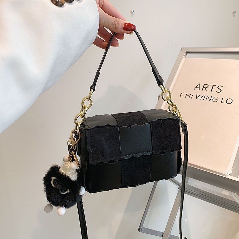 Túi tự đan da PU cao cấp kèm móc treo - Túi handmade đeo chéo làm quà tặng người yêu