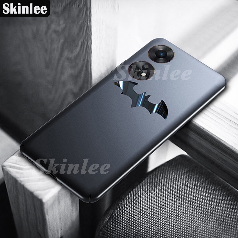 Ốp Điện Thoại Kim Loại Mỏng Họa Tiết Dơi Cho OPPO Reno 8 Pro 8T 8Z Reno 8T 8 Pro 8Z 7 4G Pro 5G A98 A78 A17 A17K A58 Reno 10 Pro Plus