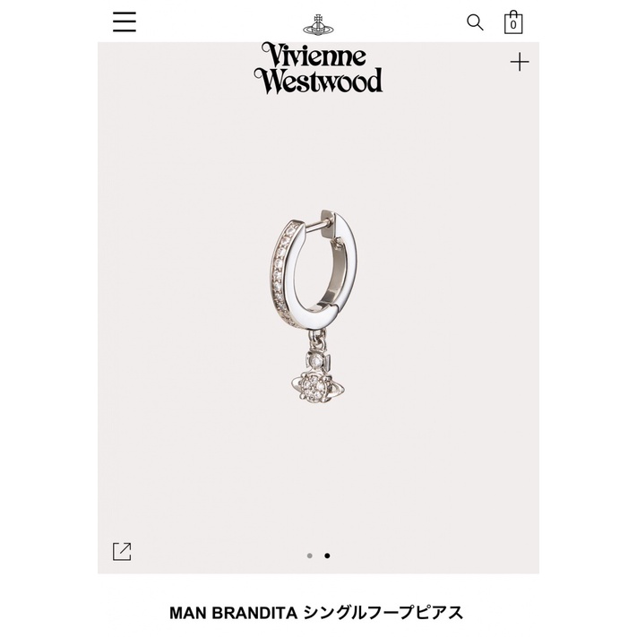 Westwood Khuyên Tai Bạc Zirconium Phong Cách Retro / Bông Tai Đơn Giản Cho Nữ