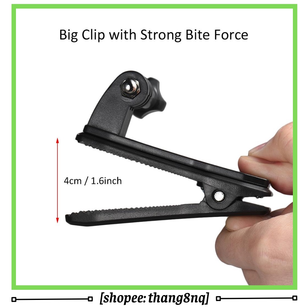 Kẹp xoay 360 độ cho máy quay hành động Gopro Hero 9/8/7/6/5/4/3