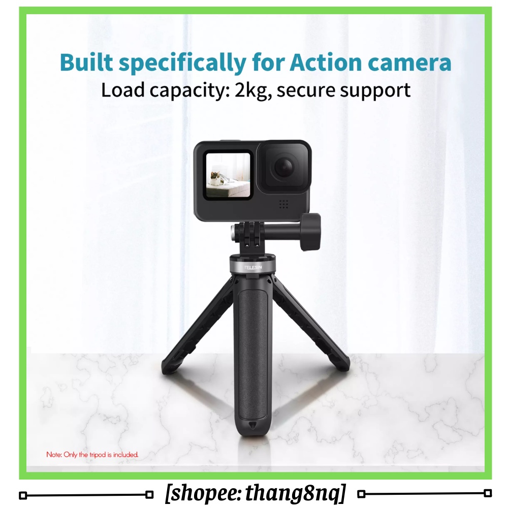 Gậy tripod MT-09 Telesin, tripod nhỏ gọn cho gopro, action cam