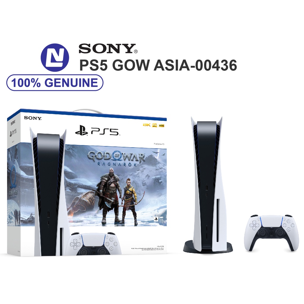 New Full box - Bộ máy chơi game PS5 GOW Ragnarok Playstation ASIA-00436