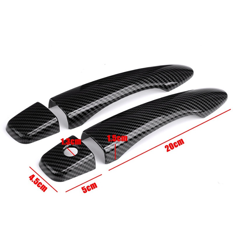 4pcs cho Nissan Navara NP300 2015-2020 Nắp tay nắm cửa ô tô bằng sợi Carbon Trang trí phụ kiện trang trí nhãn dán
