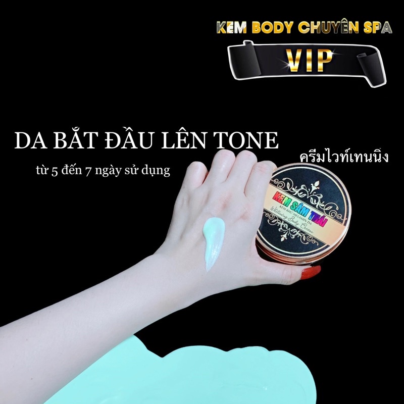 KEM BODY SÂM THÁI SIÊU TRẮNG Chuyên Dùng Cho Da Ngâm Đen Sử Dụng