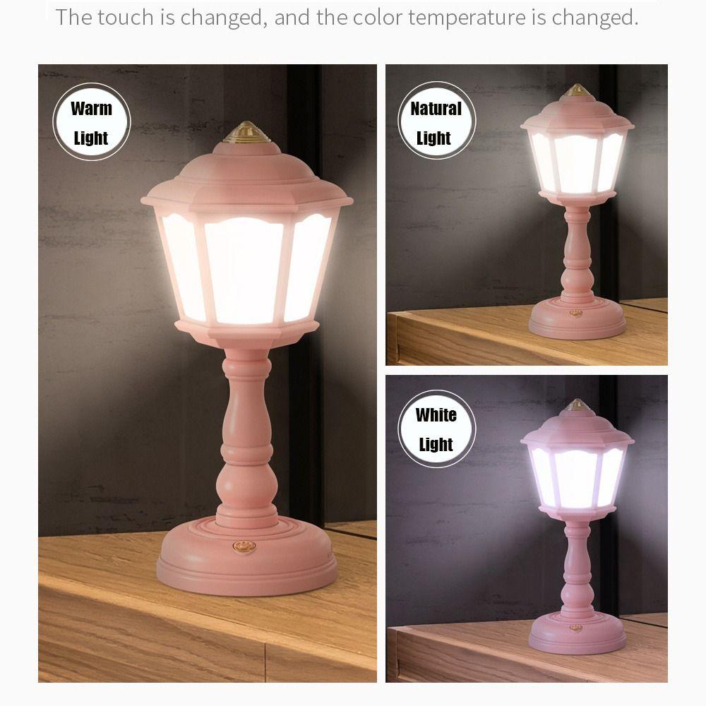 GOGOUP Đèn Led Để Bàn Mini Phong Cách Retro Đơn Giản Thời Trang