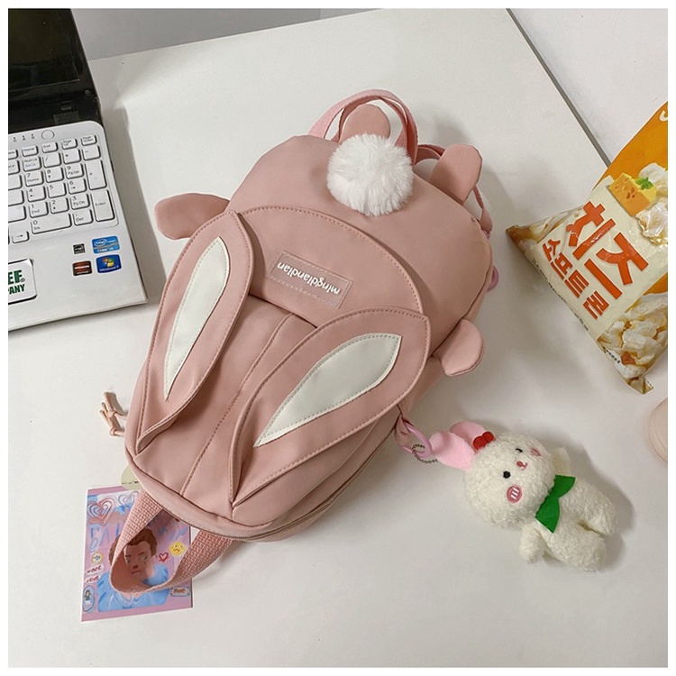 Balo thỏ con thời trang phong cách siêu cute dày dặn chống thấm nước dùng cho đi học, đi chơi - BEE GEE –BLTT12346