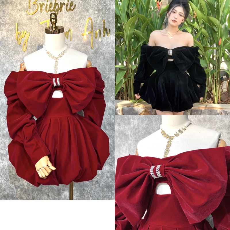 Jum trễ vai tay dài xoè bồng TRÂM ANH BOUTIQUE - 361