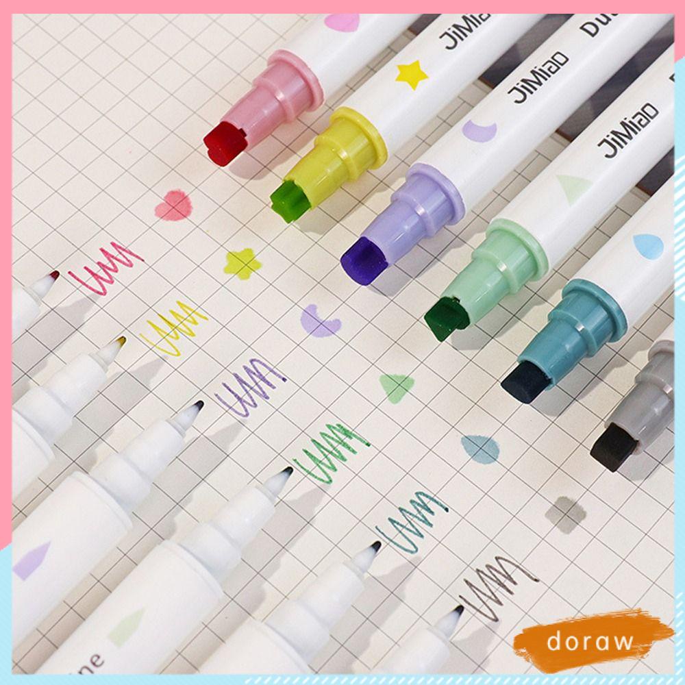 Bộ 6 Bút Bắt Sáng Dạng Cong Hình Hoa Tích Hợp Kẻ Mắt Màu Sắc