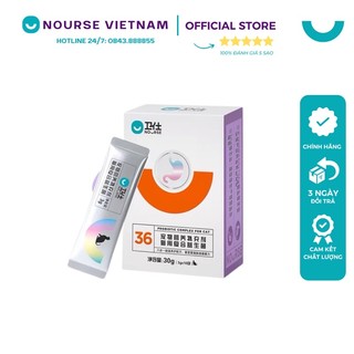 Men vi sinh cho mèo Nourse 36 với Probiotic bảo vệ đường ruột ngừa tiêu chảy NM36