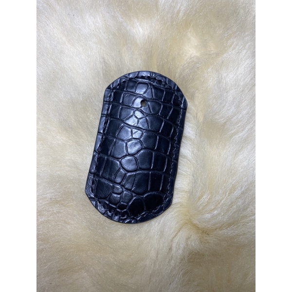 Đón gót giầy da cá sấu mini 3,8 cm x 6,5 cm