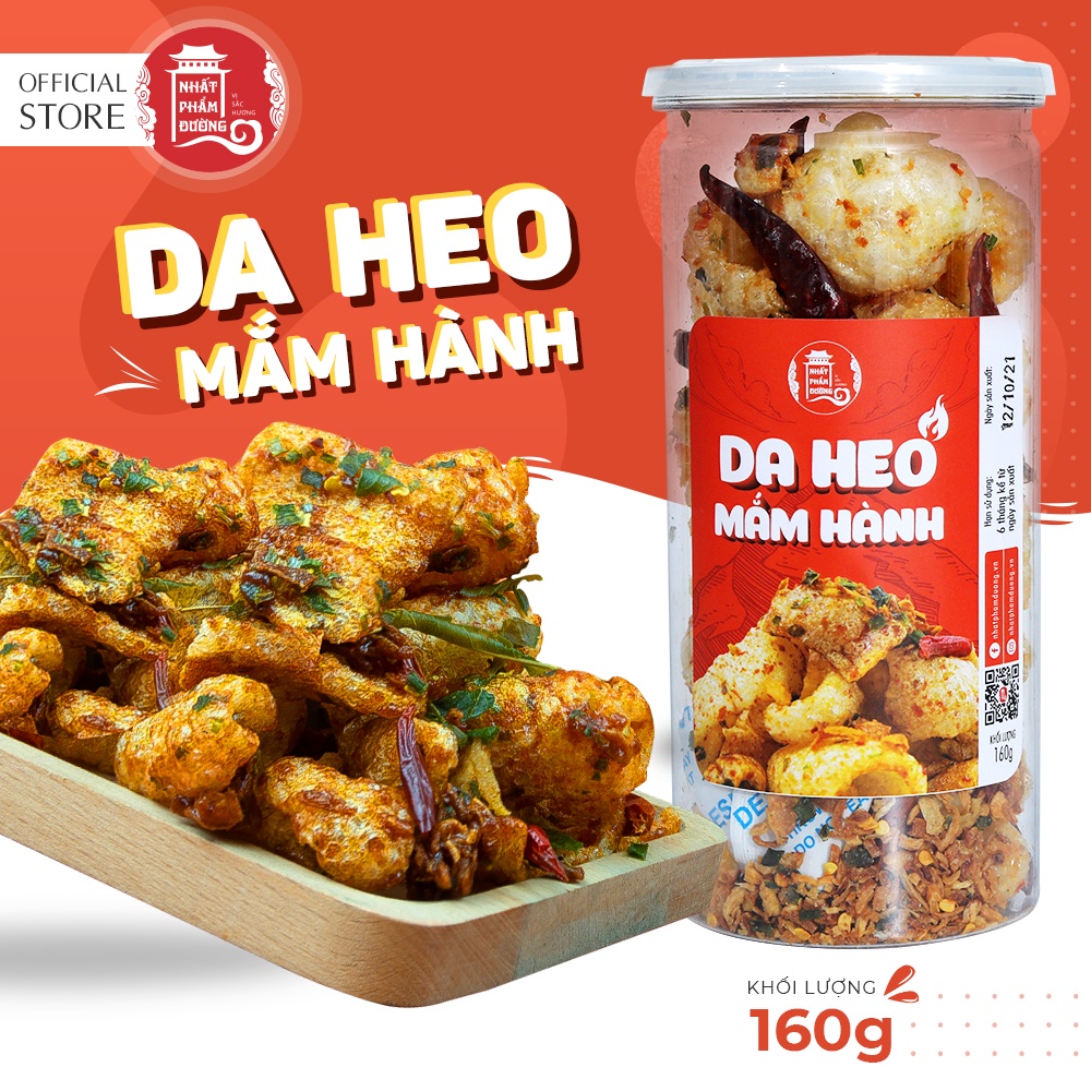 Da heo mắm hành chiên giòn 150g đồ ăn vặt Nhất Phẩm Đường