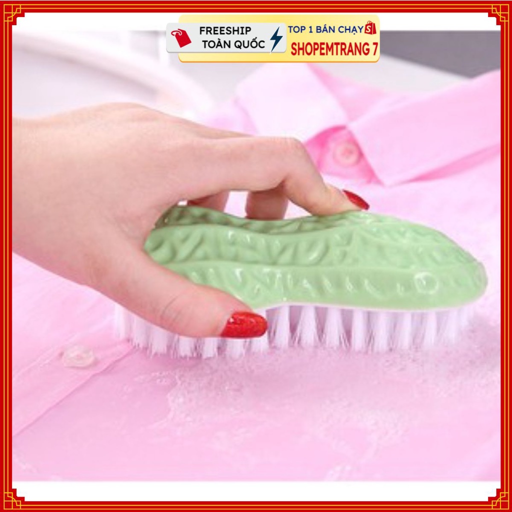 Bàn Chải Giặt Quần Áo, Bàn chải chà chân giặt đồ lông mềm hàng cao cấp đa năng hình củ lạc T2 #banchaigiatquanao