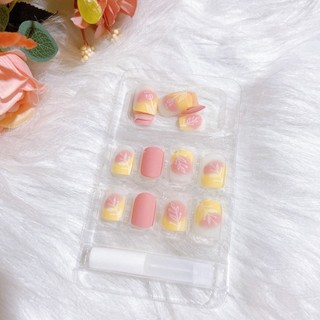 Bộ 24 Móng Tay Giả - Nail Box Móng Giả Ngắn Tặng Keo Dán Móng | R173
