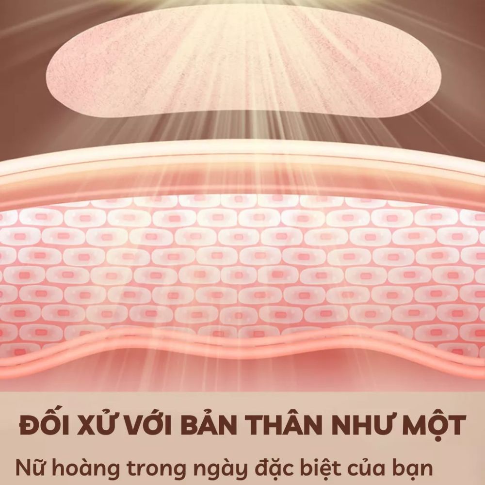 Đai Massage chườm nóng bụng kinh M28 Kèm Hộp Quà tặng mẹ người yêu - máy 4 Chế Độ mát xa giảm đau làm ấm cao cấp