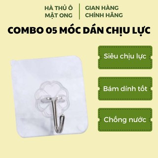 combo 5 chiếc Móc dán chịu lực đa công dụng