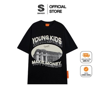 $maker x swe the bank tee in black - áo thun cotton unisex