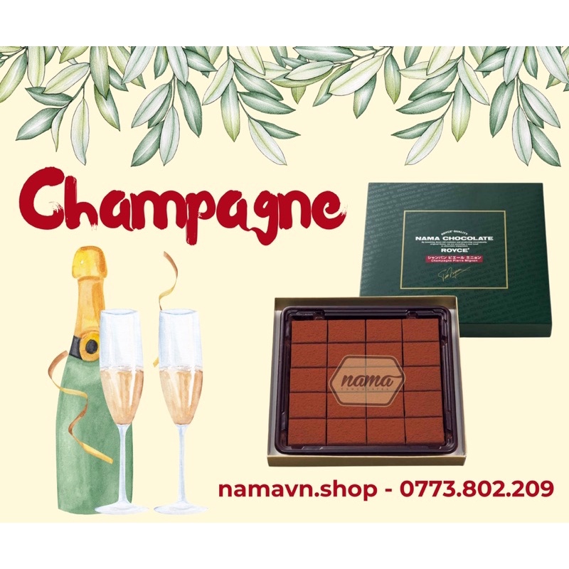 Nama socola tươi Nhật Bản Royce Các vị cơ bản