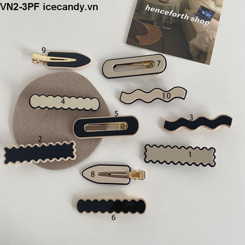 Kẹp Tóc Làm Từ Nhựa Acrylic Phong Cách Retro Hàn Quốc Thời Trang Đơn Giản Cho Nữ