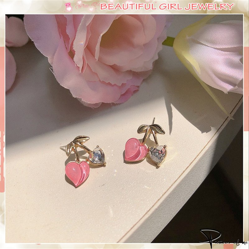 Khuyên Tai Hình Trái Tim Đính Đá Lấp Lánh Mẫu Mới 2022 Thời Trang Cho Nữ