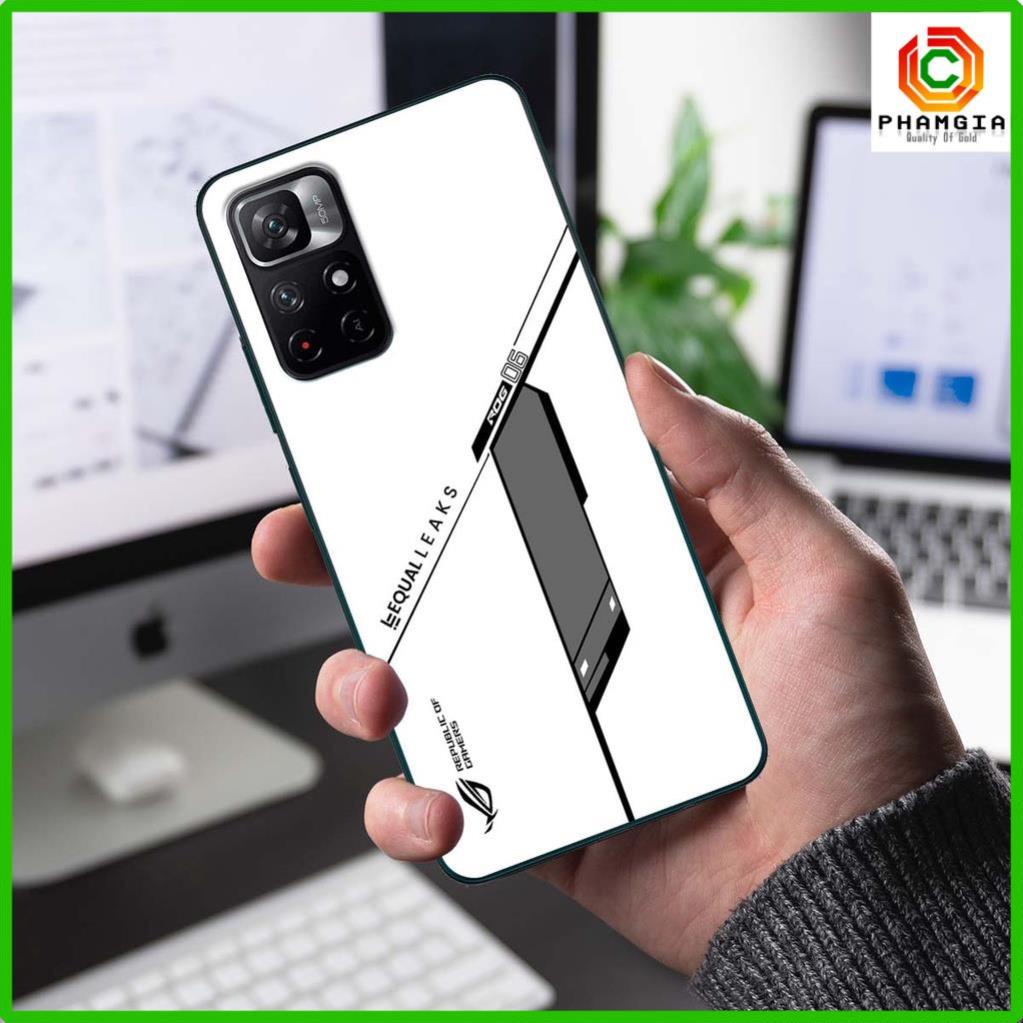 Ốp lưng ép kính dẻo chống bể Xiaomi Redmi Note 11, Note 11S 4G mẫu mới cực hot